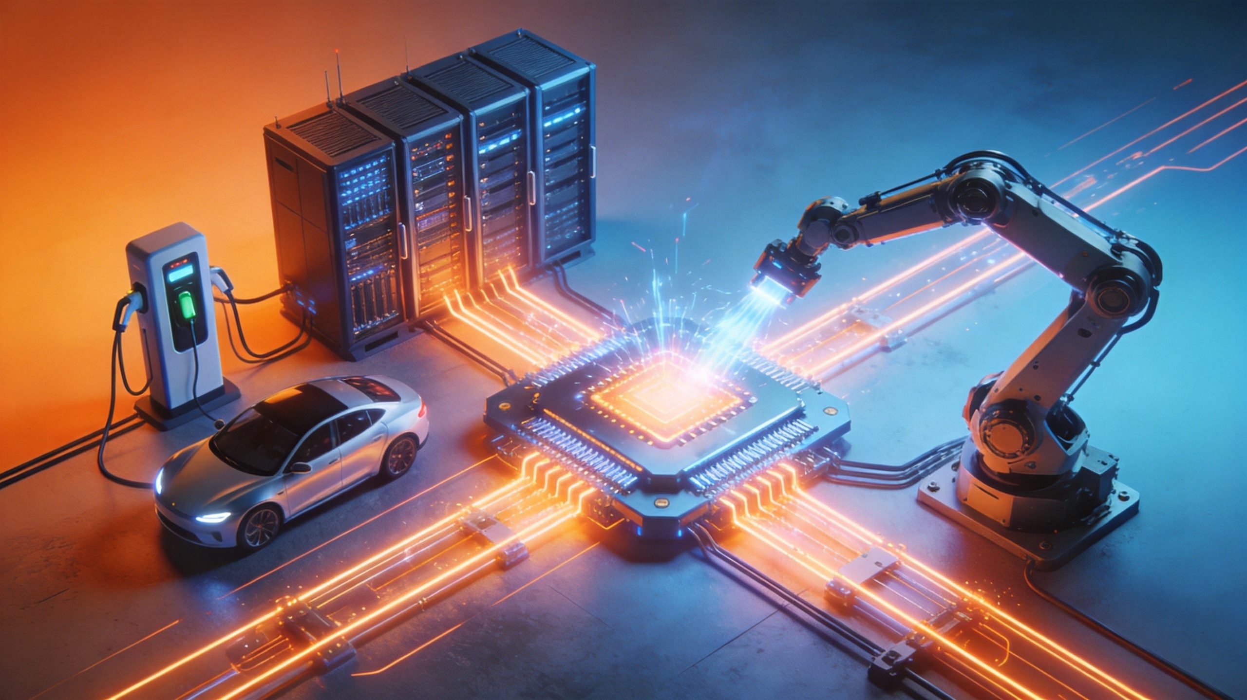AI-driven power semiconductor demand from data centers and EVs